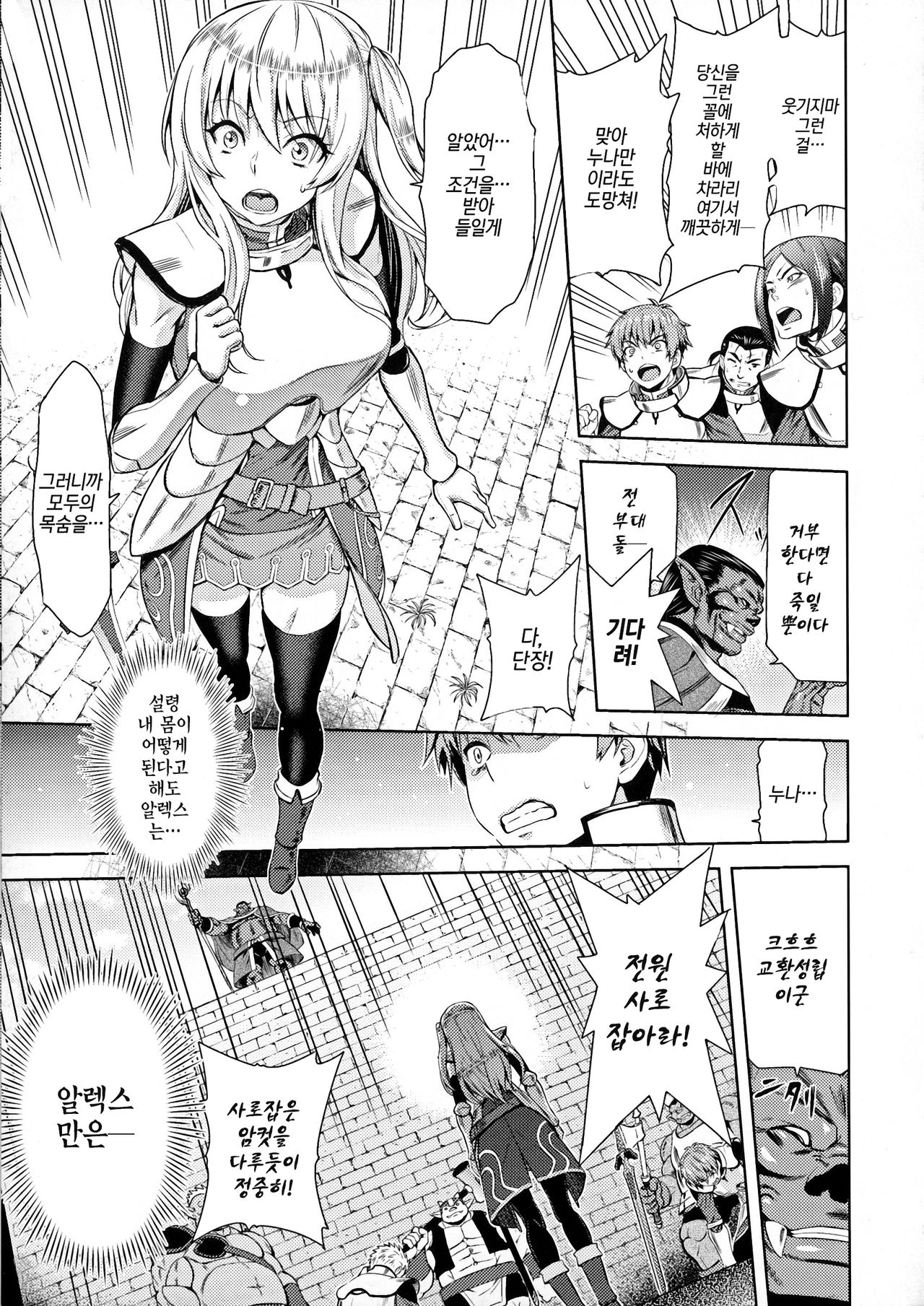 ERONA Orc no Inmon ni Okasareta Onna Kishi no Matsuro Ichi-wa "Boukyaku Zecchou" | 에로나 오크의 음문에 침식당한 여기사의 결말 1화 page 9 full