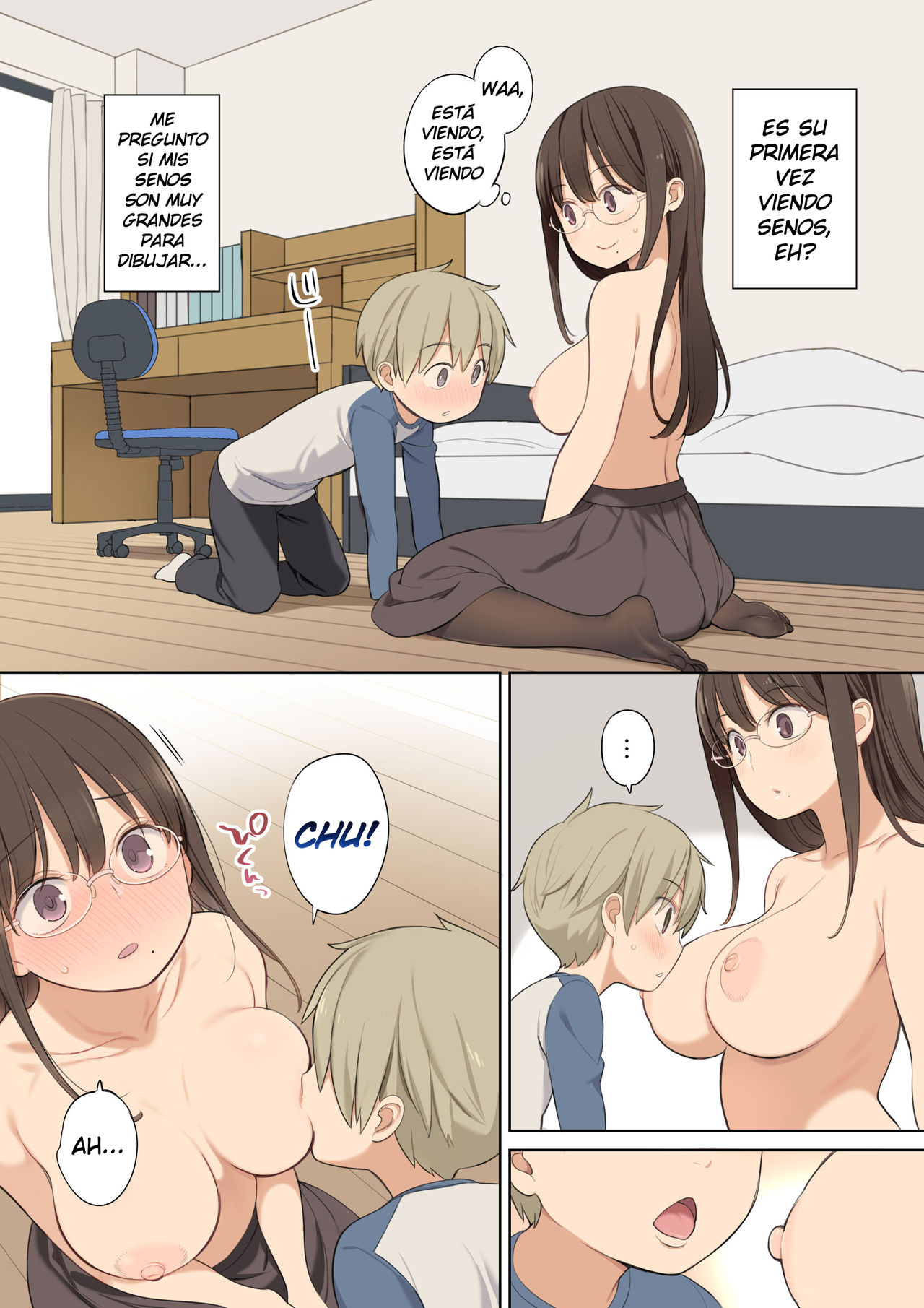 Oppai o Sawarasete Kureru Katei Kyoushi no Onee-san no Hanashi Botsu Page page 1 full