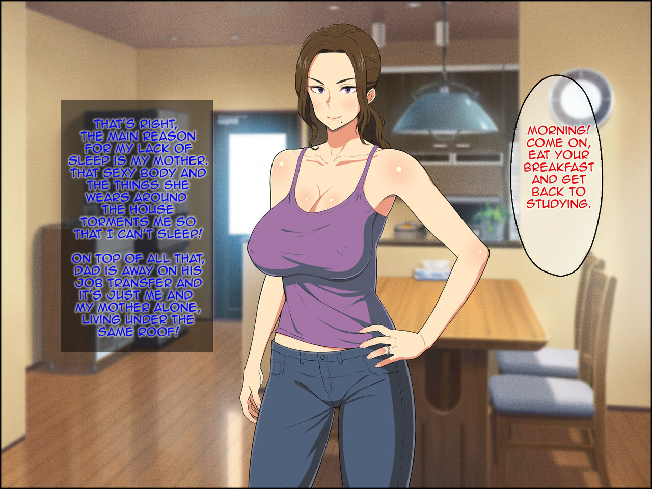 Ore no Kaa-san ga Muchimuchi Bakunyuu de Gaman Dekinai | Because of my Mother's Big Tits I Can't Control Myself page 4 full