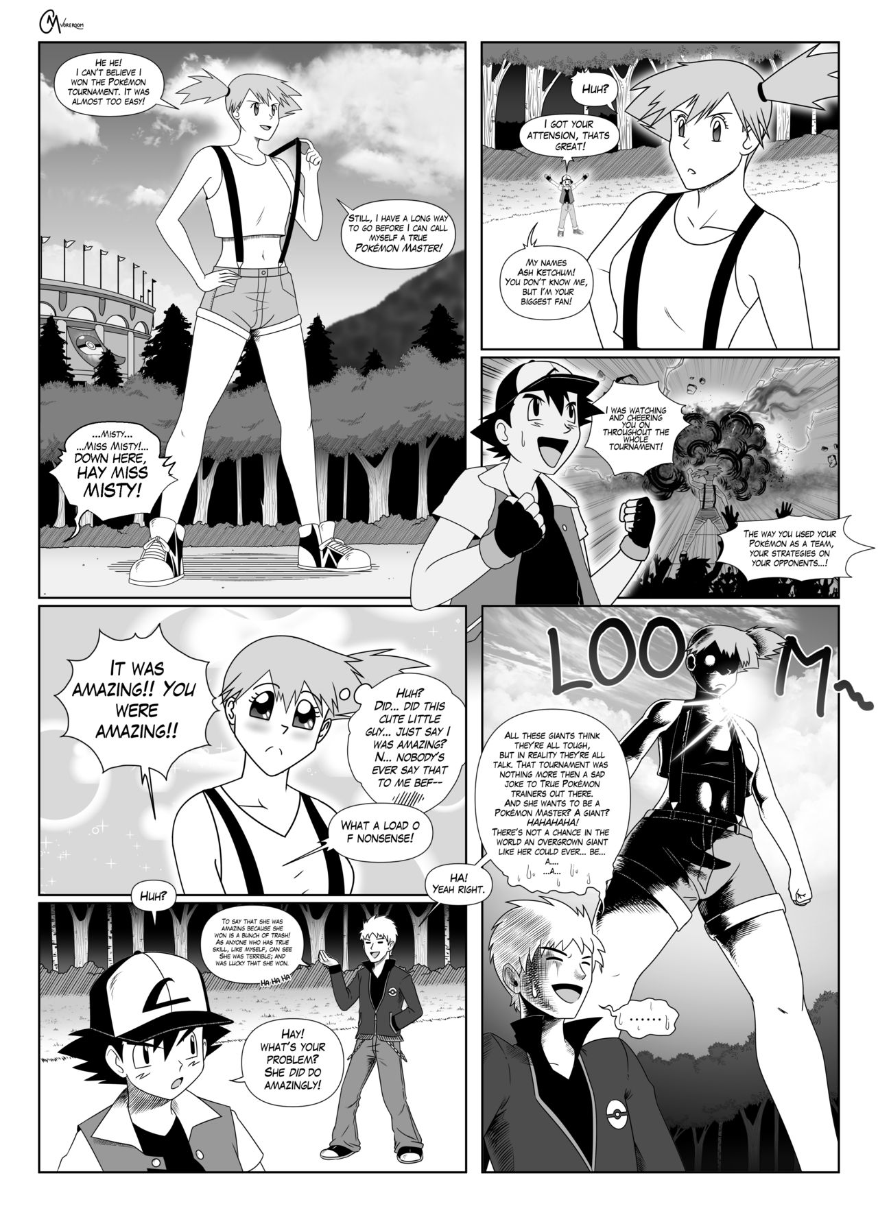 Giant Misty & Tiny Ash 1 & 2 - Page 1 - IMHentai