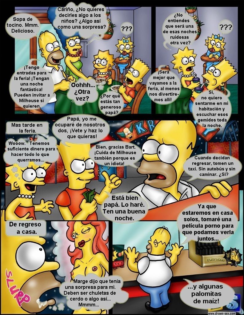 Comic xxx de "Los Simpsons" - Fantasías después de la feria page 1 full