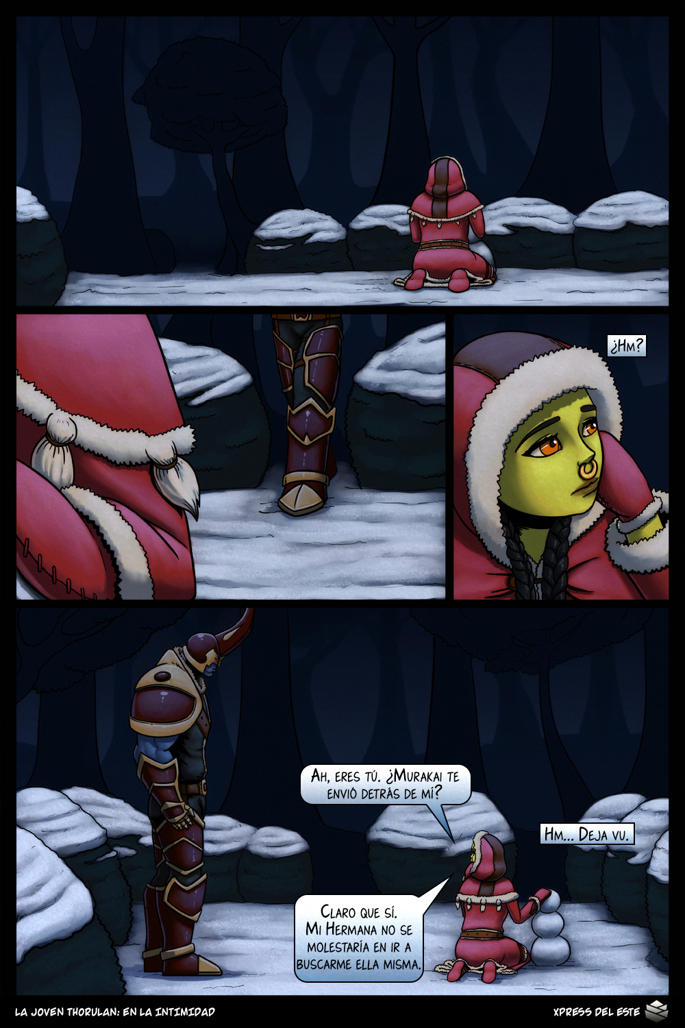 Young Thorulan: Quietly | La joven Thorulan: En la intimidad  =Vile= page 3 full