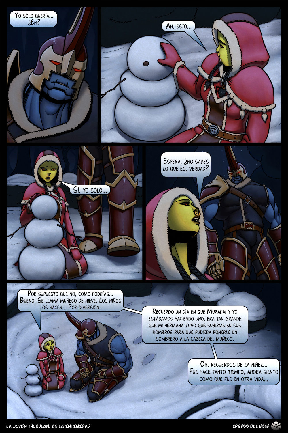Young Thorulan: Quietly | La joven Thorulan: En la intimidad  =Vile= page 4 full