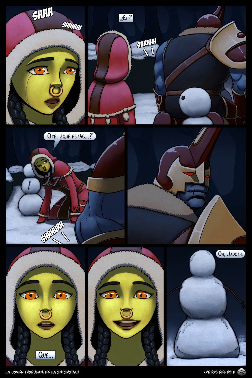 Young Thorulan: Quietly | La joven Thorulan: En la intimidad  =Vile= page 6 full