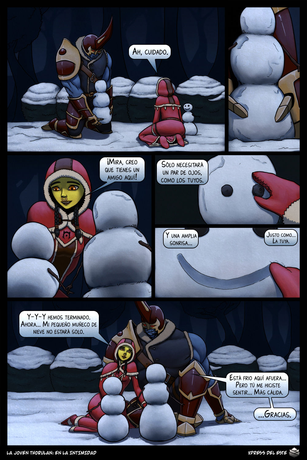 Young Thorulan: Quietly | La joven Thorulan: En la intimidad  =Vile= page 7 full