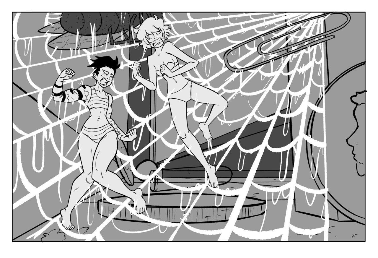 Lab Accident + Sasha and Aliya Gets Ate + An unfinished comic page 2 full