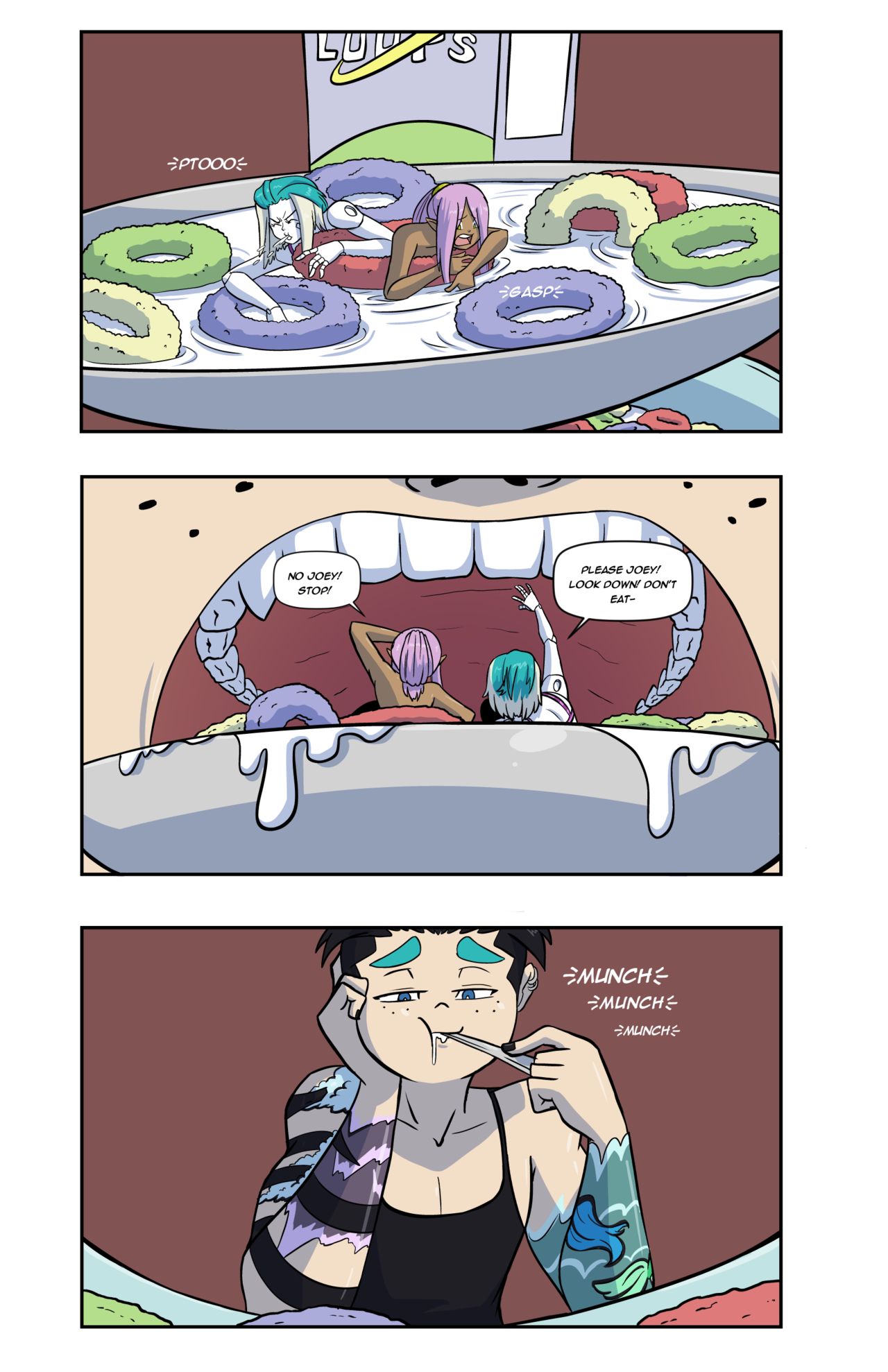 Lab Accident + Sasha and Aliya Gets Ate + An unfinished comic page 4 full