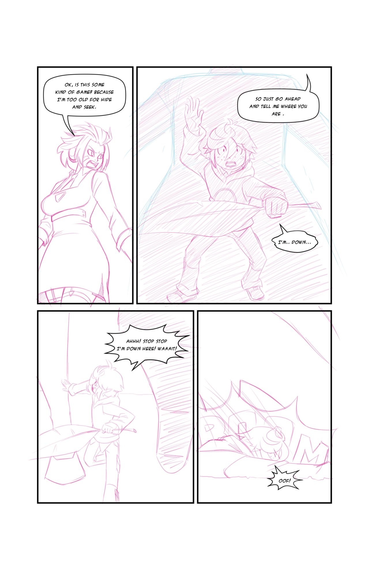 Lab Accident + Sasha and Aliya Gets Ate + An unfinished comic page 6 full