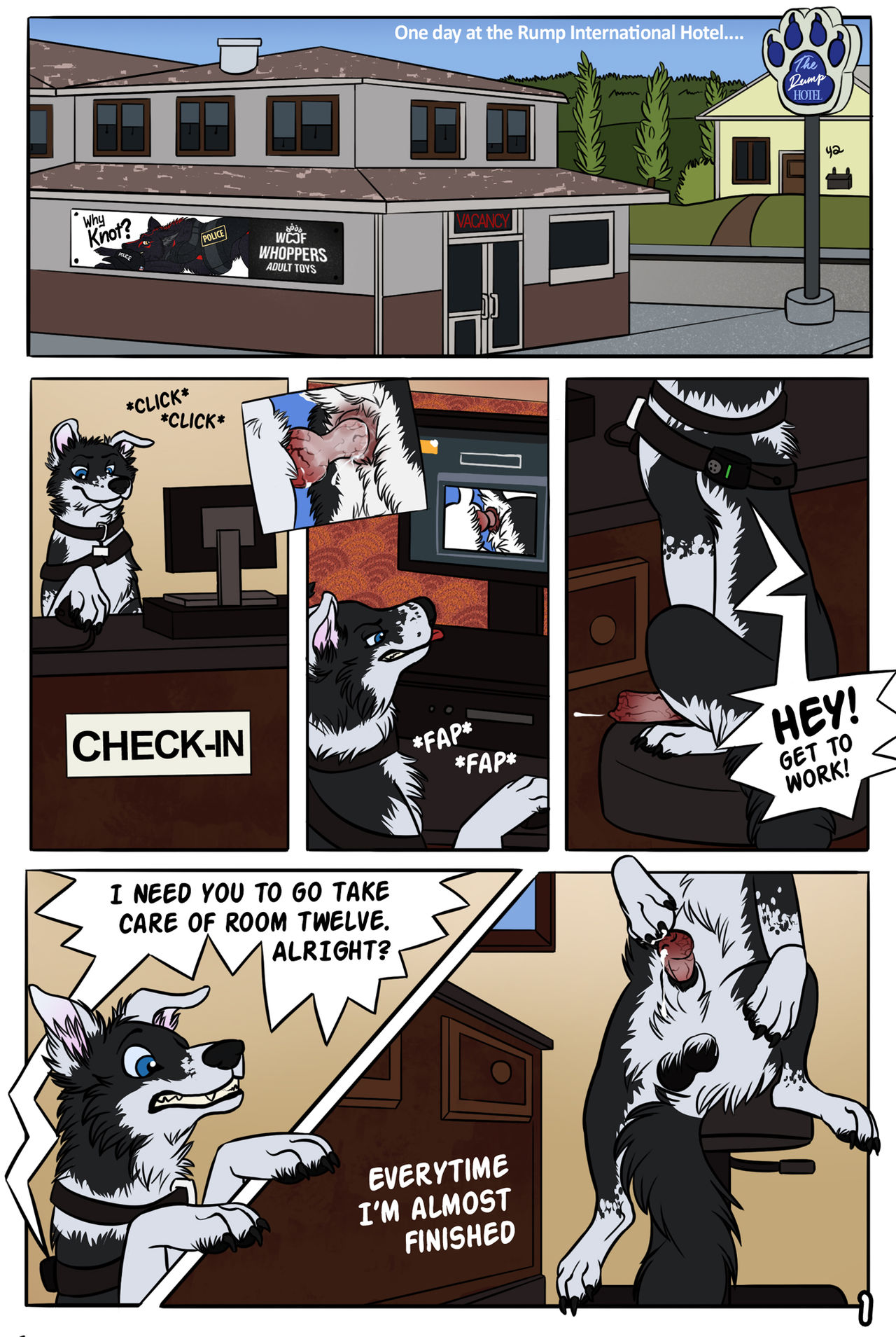 Mini Comic #1 - Rump Hotel page 1 full