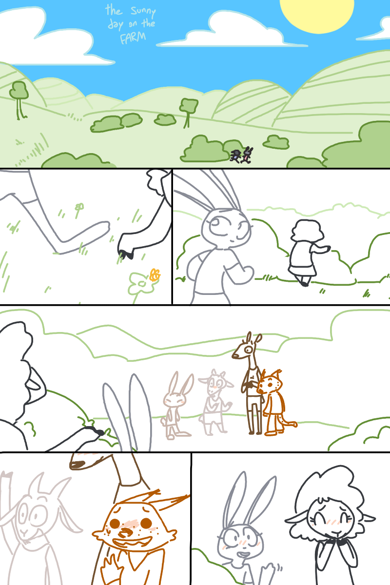 The Sunny Day on the Farm page 1 full