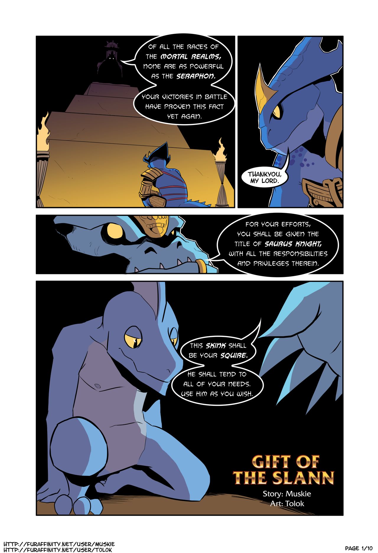 Gift of the Slann page 1 full