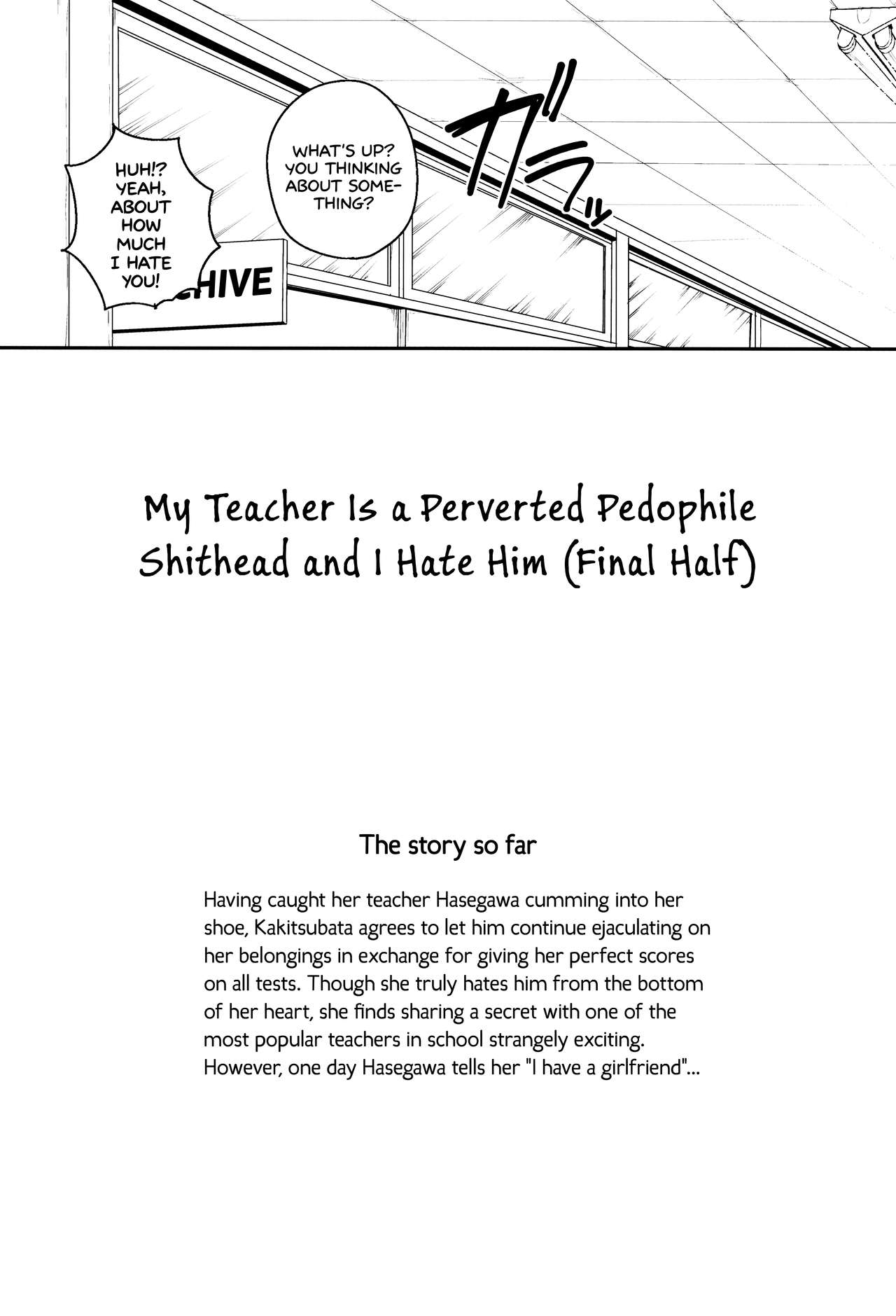 Sensei wa Lolicon de Saitei Hentai no Gomikuzu  + Omake | My Teacher is a Perverted Pedophile Shithead and I Hate Him  + Bonus Story page 4 full