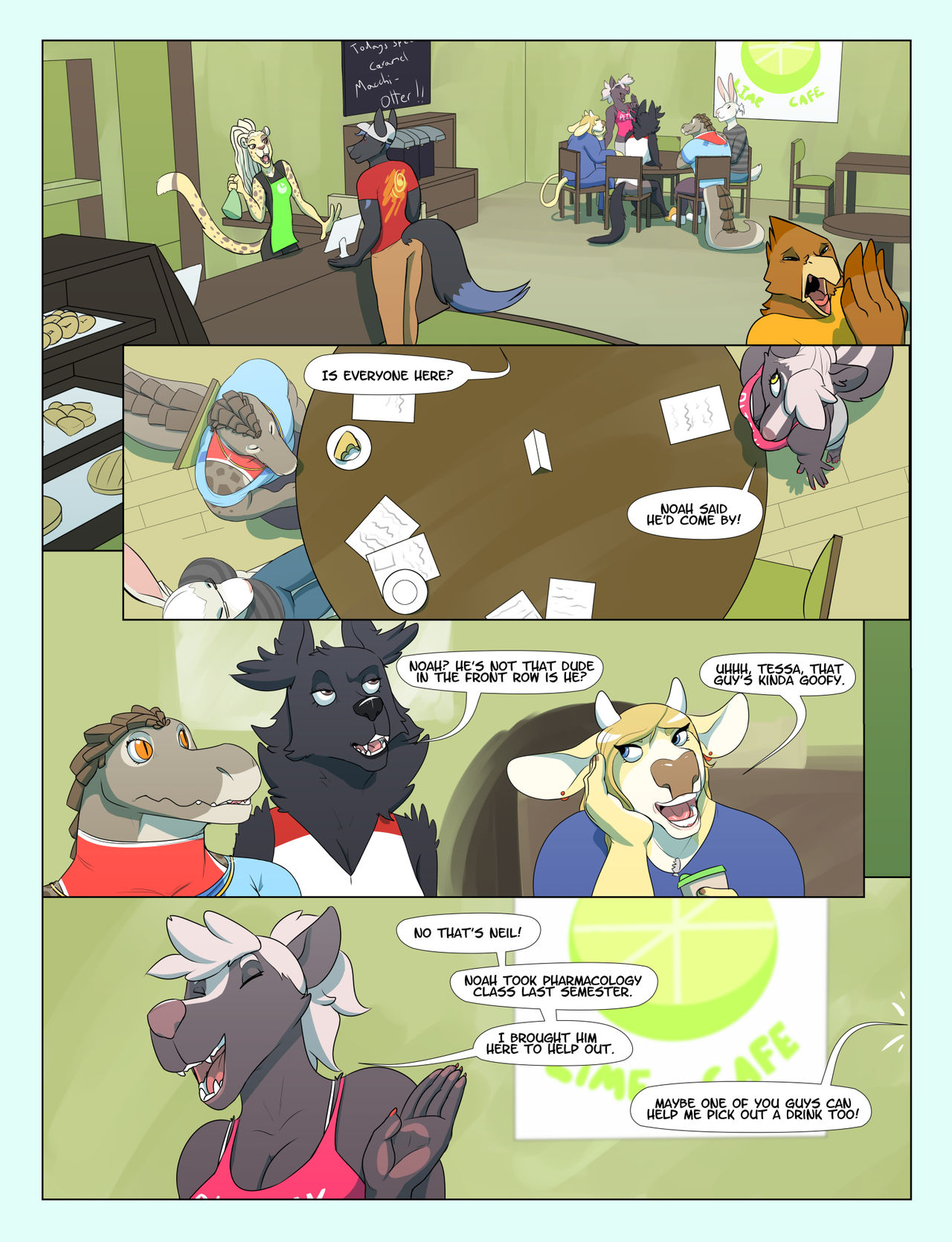 Lime Cafe: Practice Makes Perfect page 1 full