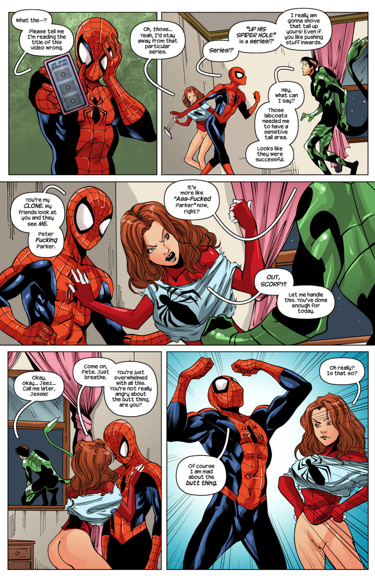 Ultimate Spider-Man XXX 12 - Spidercest - An itsy bitsy spider climbs up page 4 full