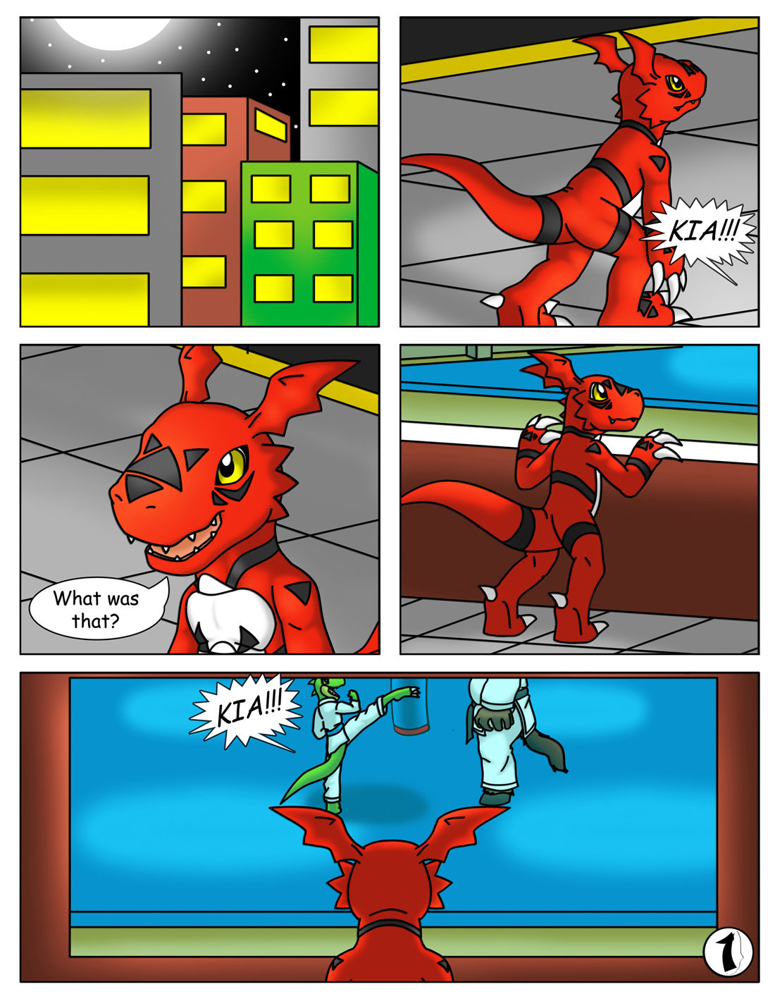 Guilmon Practices Karate page 2 full