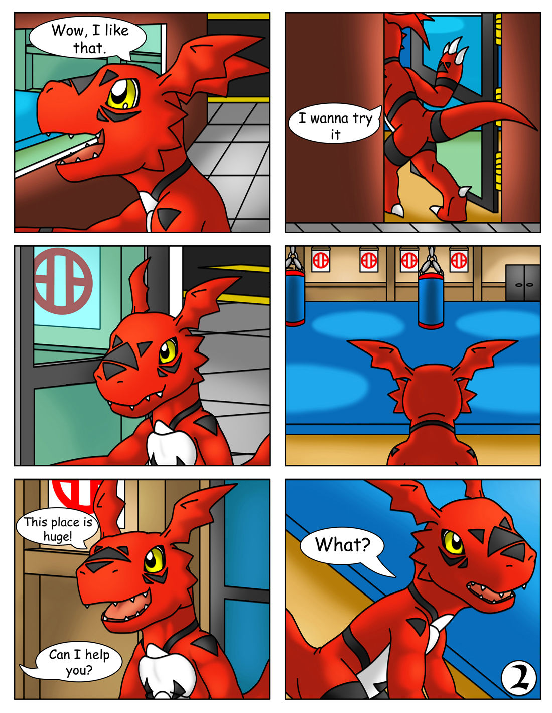 Guilmon Practices Karate page 3 full