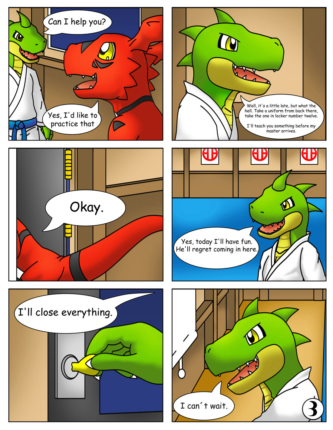 Guilmon Practices Karate page 4 full