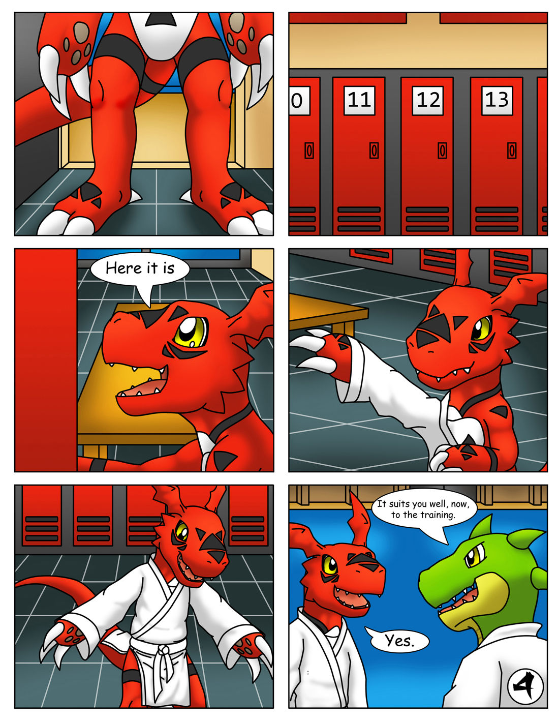 Guilmon Practices Karate page 5 full