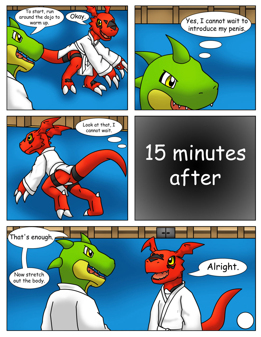 Guilmon Practices Karate page 6 full