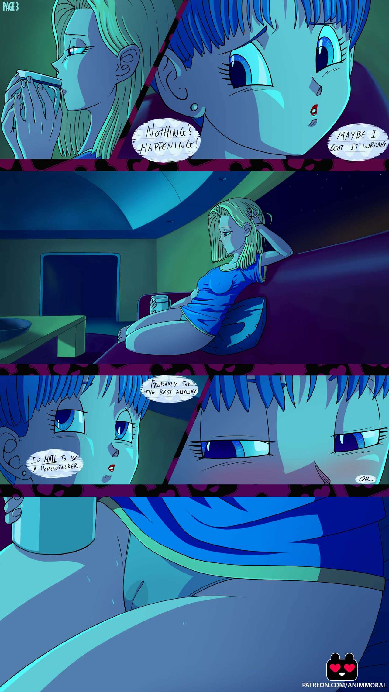 Android 18 + Bulma page 3 full