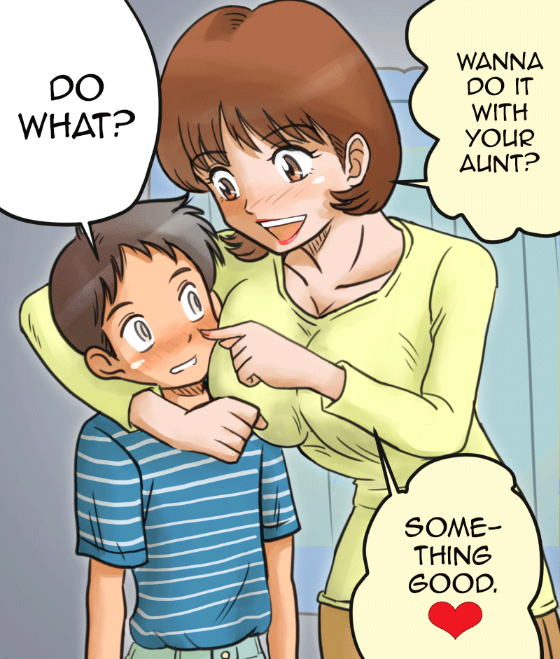 A Nephew Seduced Into Sex By his Cheerful Aunt! - English page 1 full