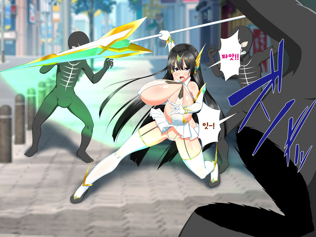 Henshin Heroine VS Kyodai Chinpo 50-pon! | 변신 히로인 VS 거대꼬○50개! page 10 full