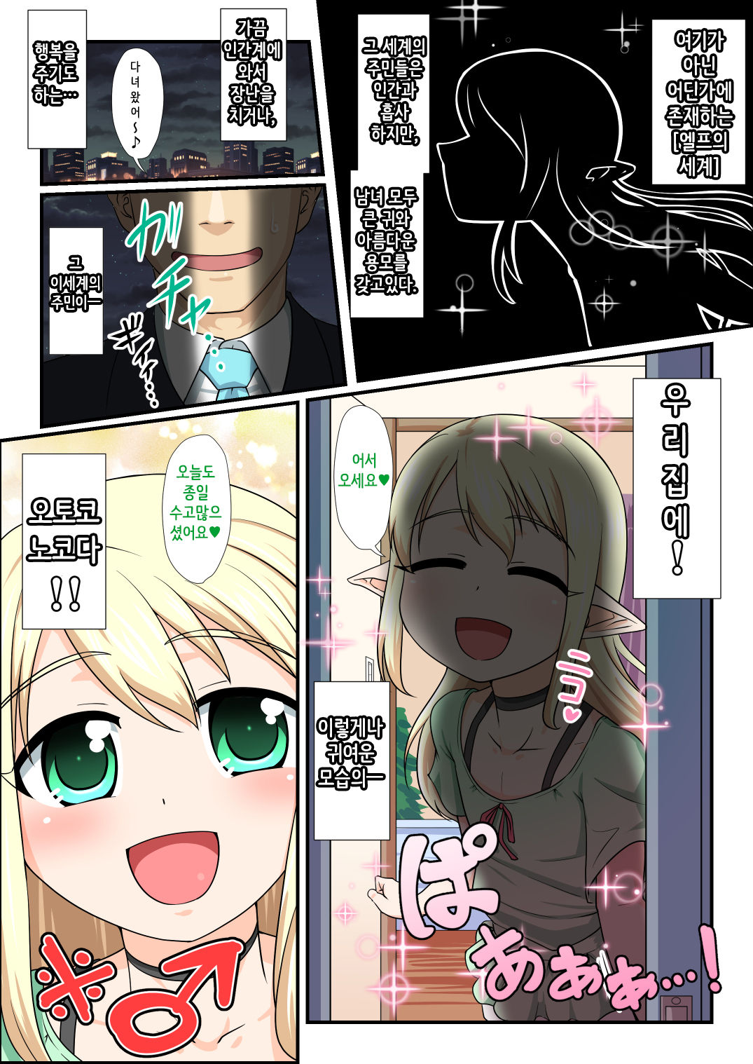 Moshimo Otokonoko Elf ga Wagaya ni Kitara | 만약에 오토코노코 엘프가 우리집에 온다면 page 3 full