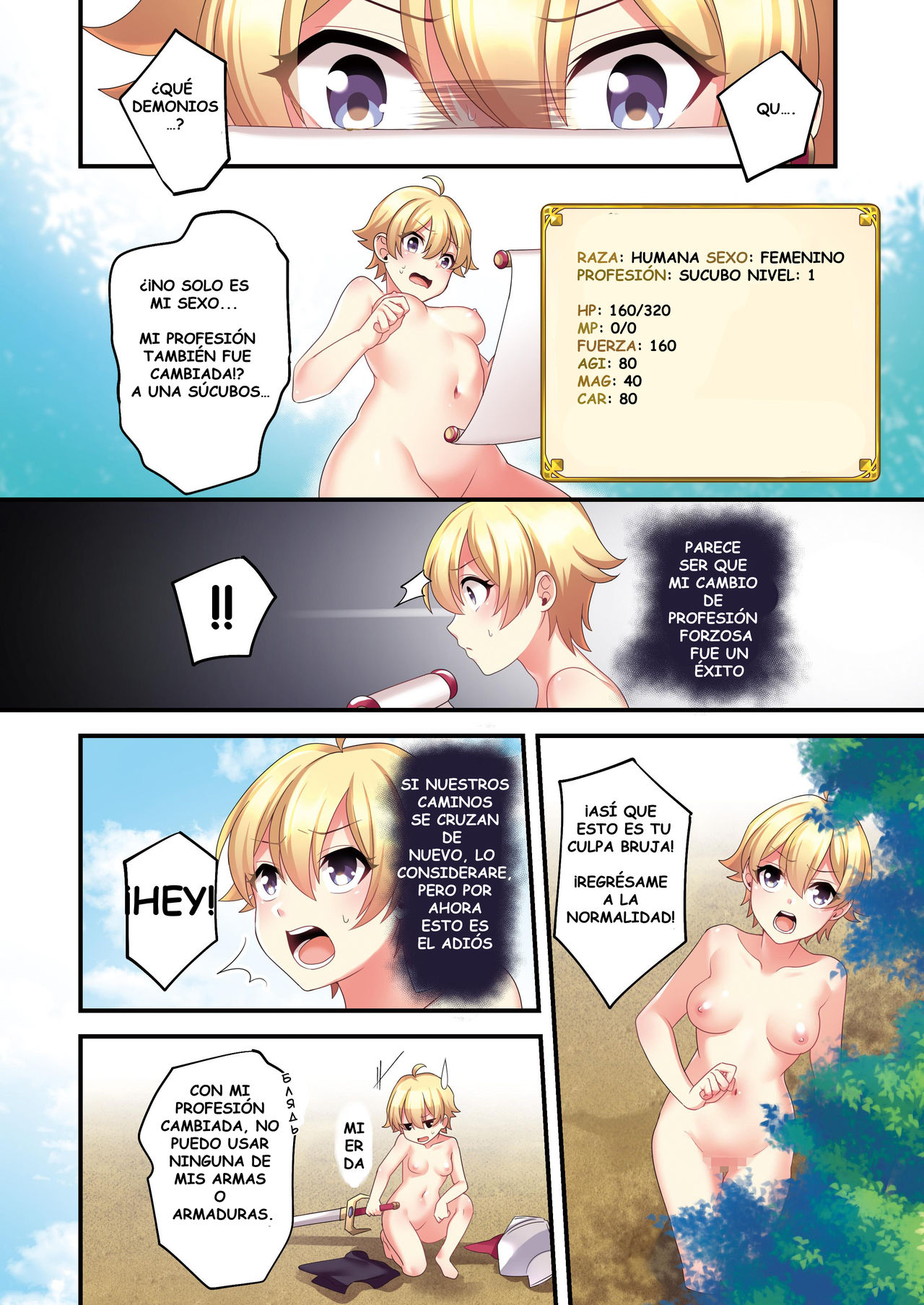 Sakyubasu ♀ ni Kyousei Tenshoku Saserareta Ore ♂   Fui forzado a ser una sucubo page 4 full