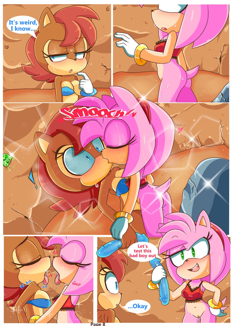Sally and Amy in The Forbidden Fruit Comic page 9 full