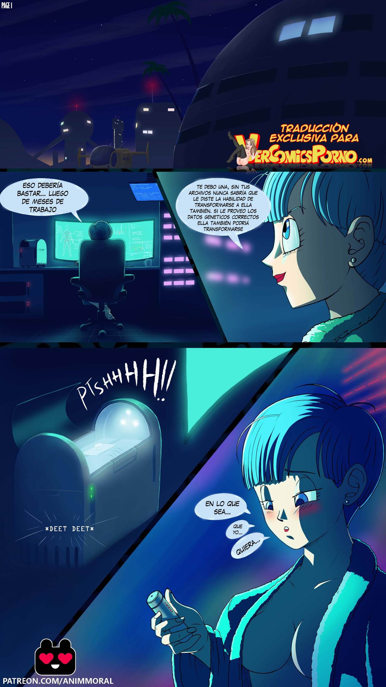 Androide 18 x Bulma - Page 1 - IMHentai