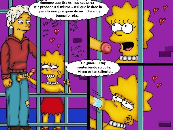 Comic xxx de "Los Simpsons" - La visita de Lisa page 4 full