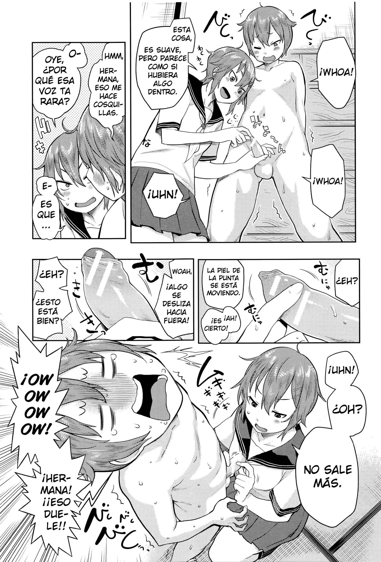 Oneshota Rape ~Yajuu to Kashita Ane~ | Violación de una hermana shota ~Hermana se convierte en una bestia salvaje~ page 7 full