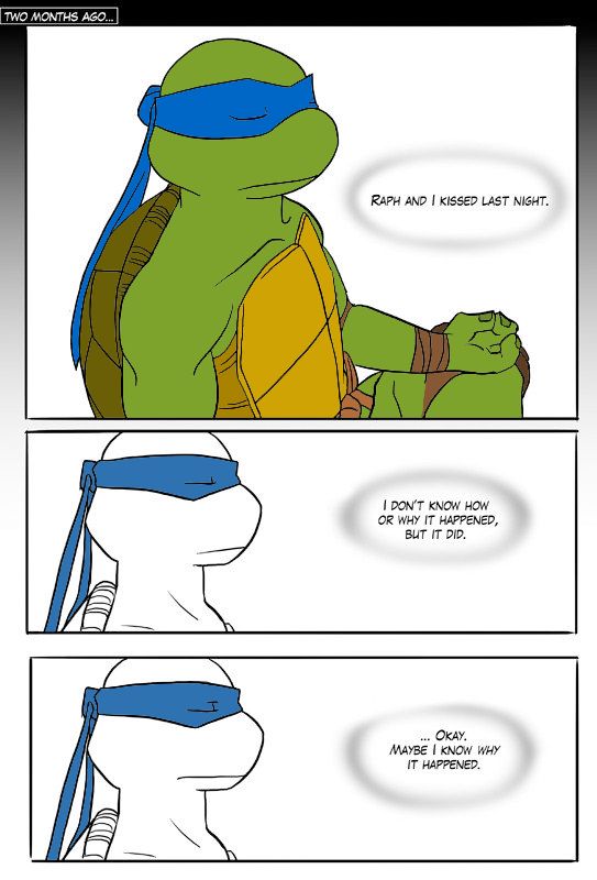 TMNT Black and Blue ch. 1 Colored by: Amateur page 1 full
