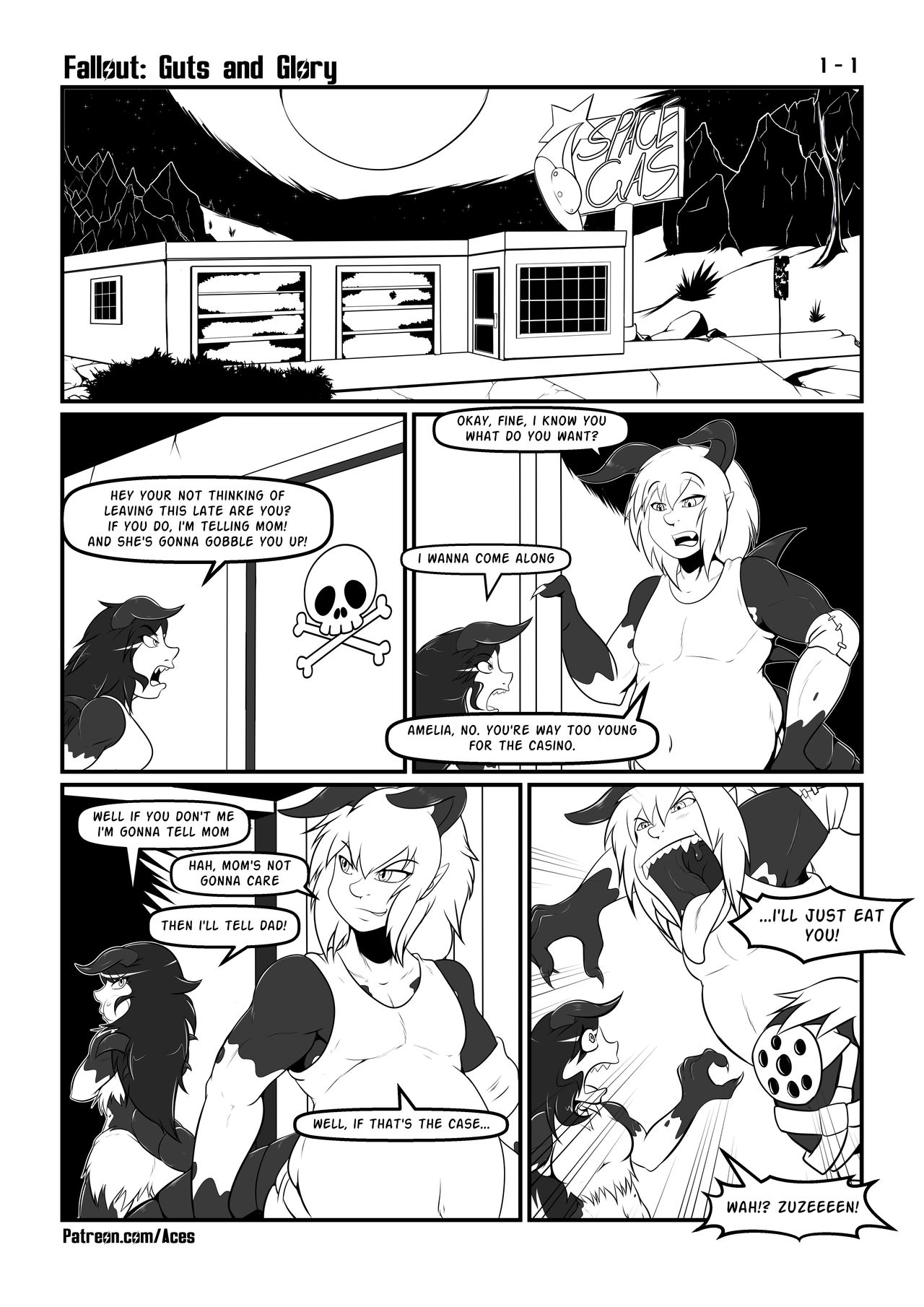 Fallout: Guts and Glory Ch 1&2 page 1 full