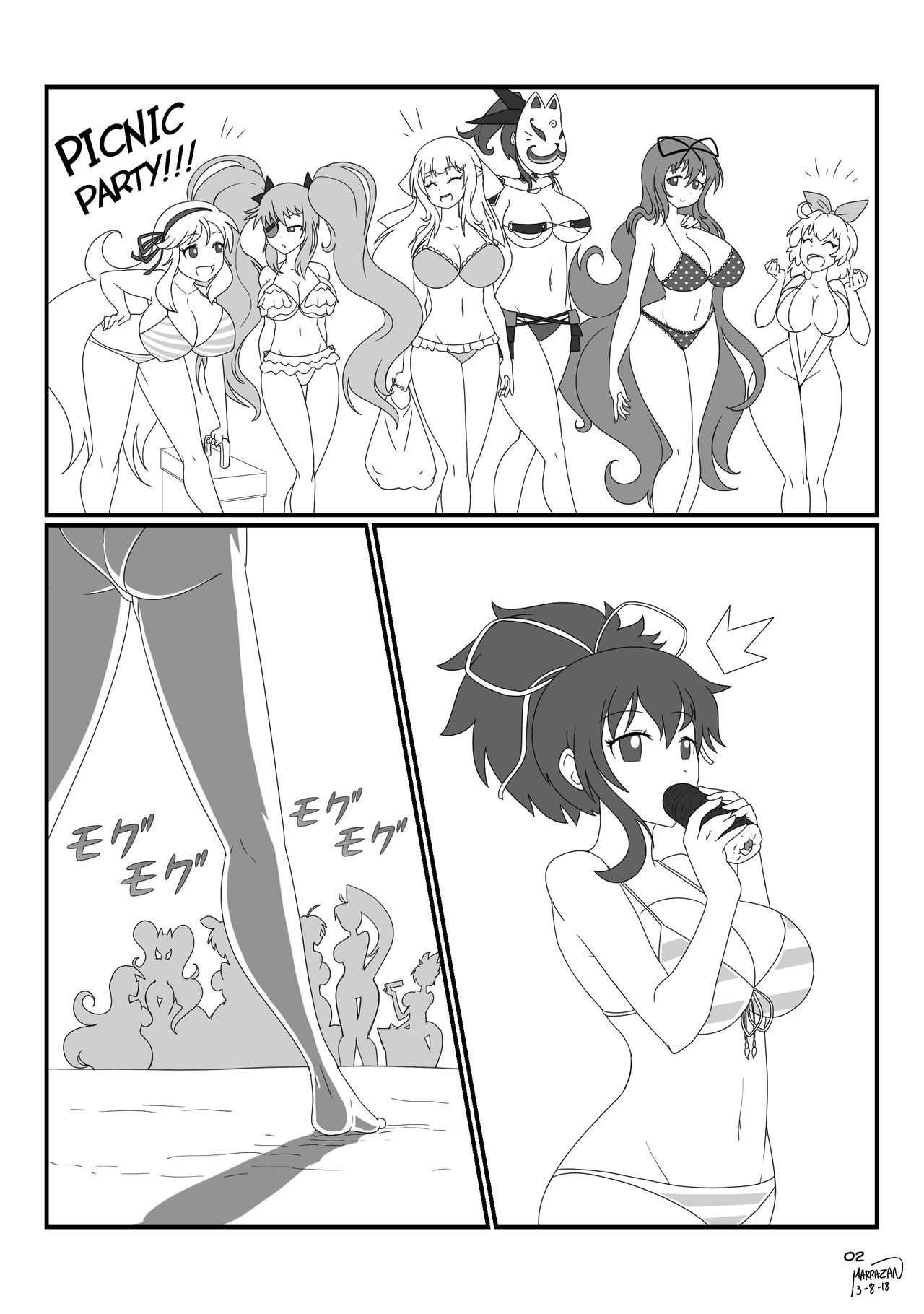 Senran Kagura: Preggo Beach Splash page 3 full