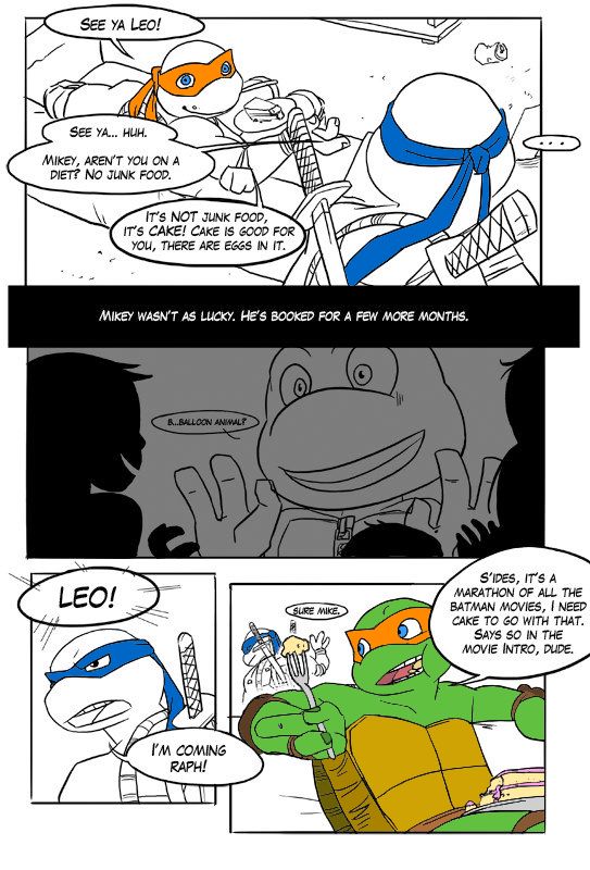 TMNT Black and Blue ch. 0 Colored by: Amateur page 5 full