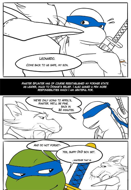 TMNT Black and Blue ch. 0 Colored by: Amateur page 6 full
