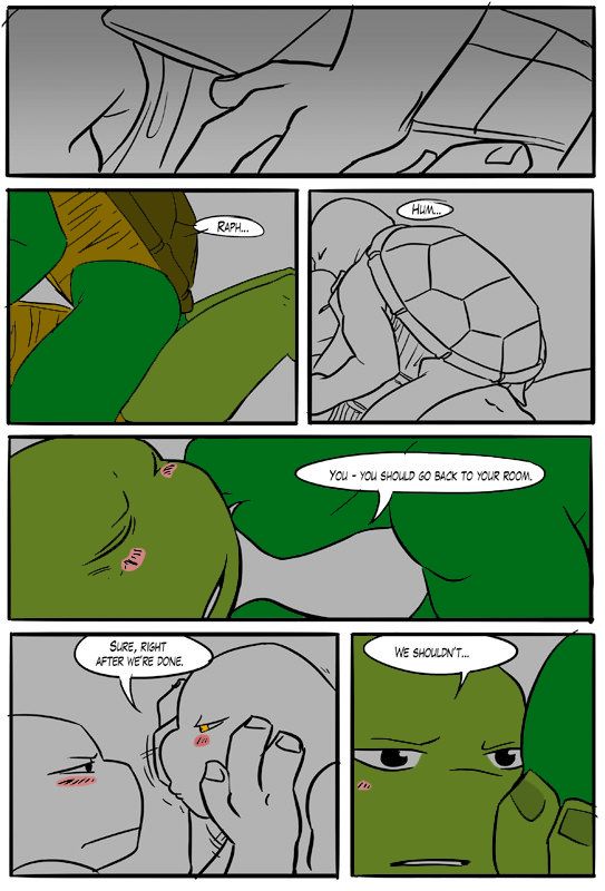 TMNT Black and Blue ch. 6 Colored by: Amateur page 1 full