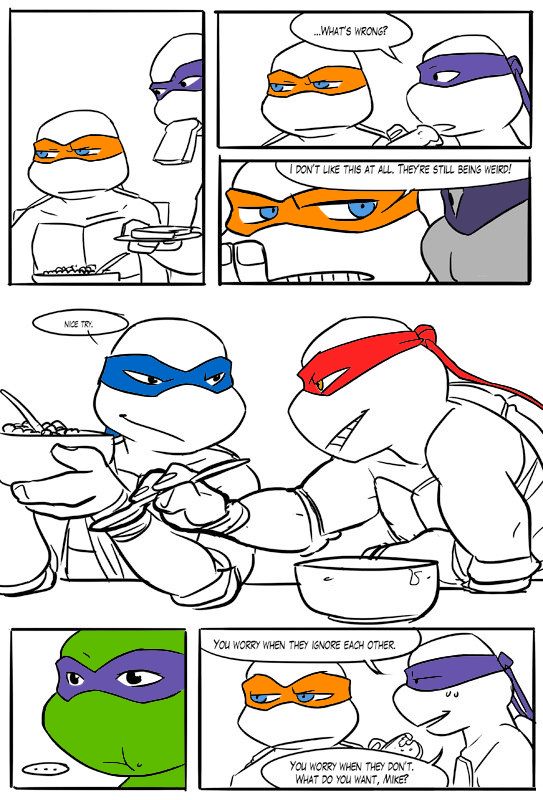 TMNT Black and Blue ch. 6 Colored by: Amateur page 5 full