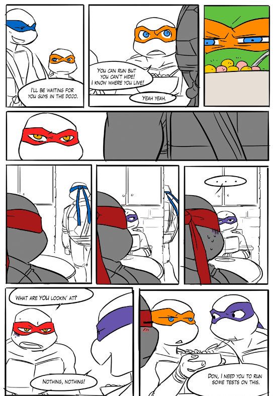 TMNT Black and Blue ch. 6 Colored by: Amateur page 7 full