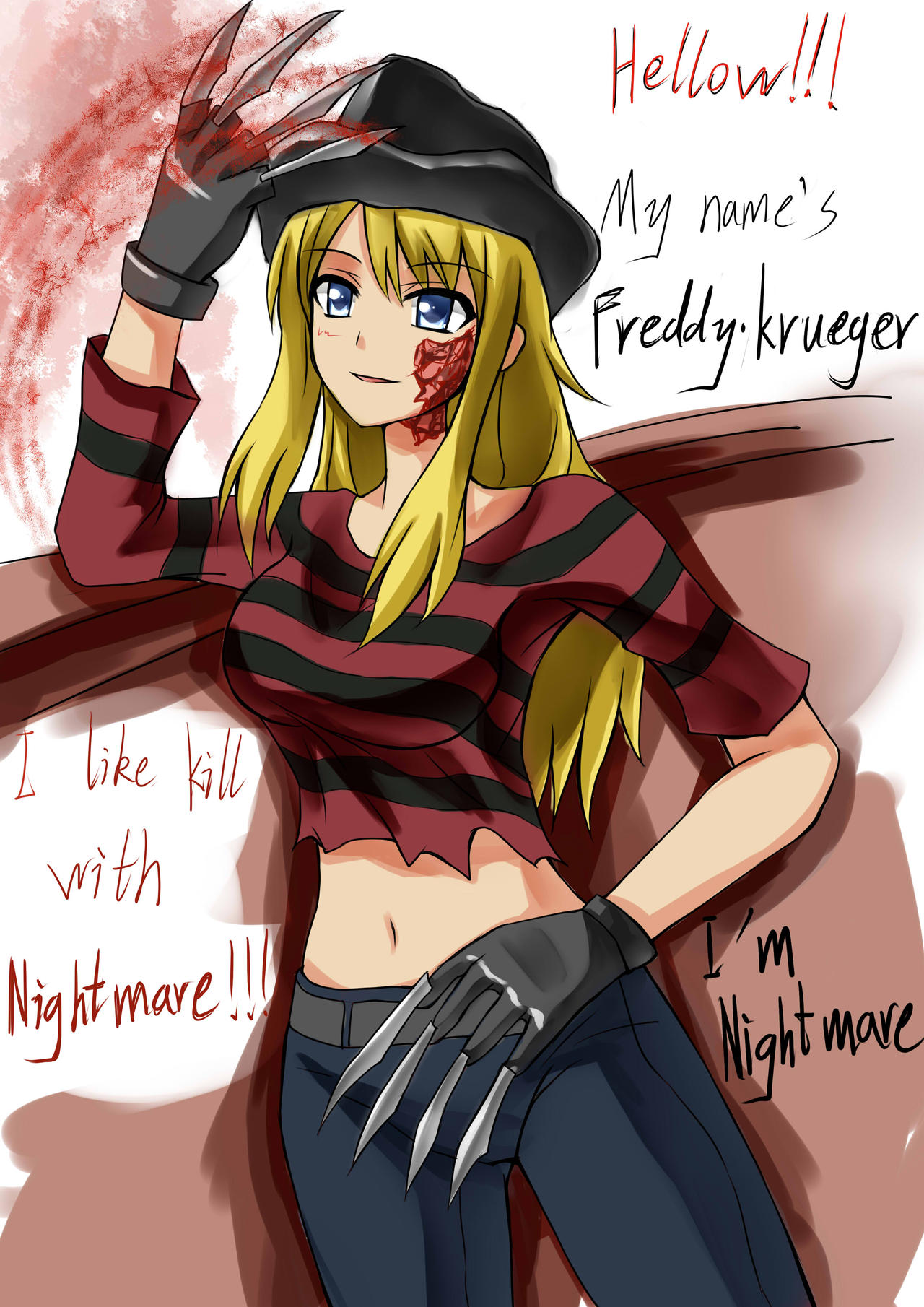 Spooky Waifu - Genderswap Freddy Krueger - Page 4 - IMHentai