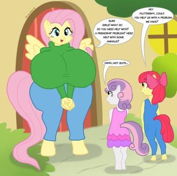 Fluttershy X Cutie Mark Crusaders - IMHentai