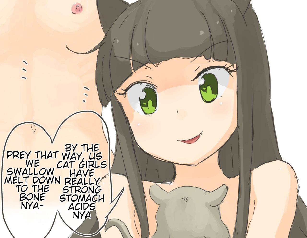 Nekomimi Musume ni Marunomi Shouka Sarete Shimau Nezumimi Musume 2 | The Mouse Girl Who Gets Eaten and Digested by the Cat Girl 2 page 4 full