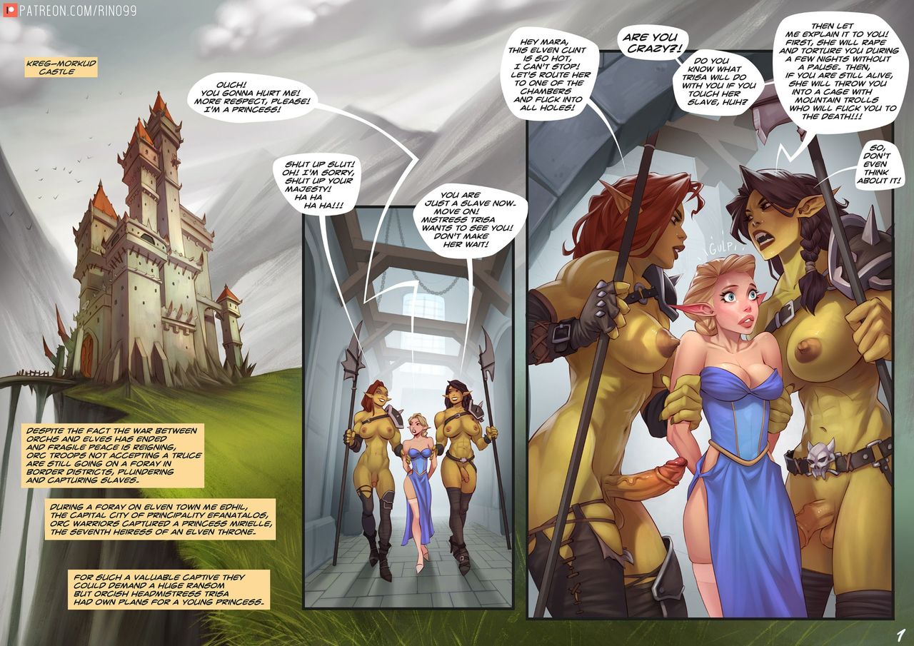 Rino99 - Captive of the Orcs page 1 full