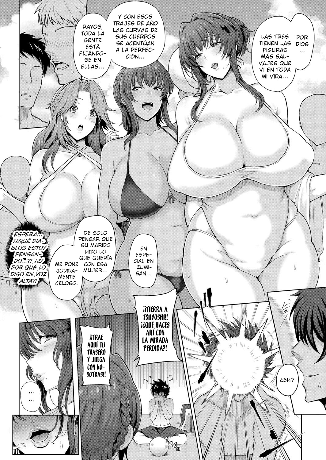 Toshiue Zukushi Jukushita Sanshimai  | Las tres hermanas mayores y maduras de al lado  Cap.1-2 page 4 full