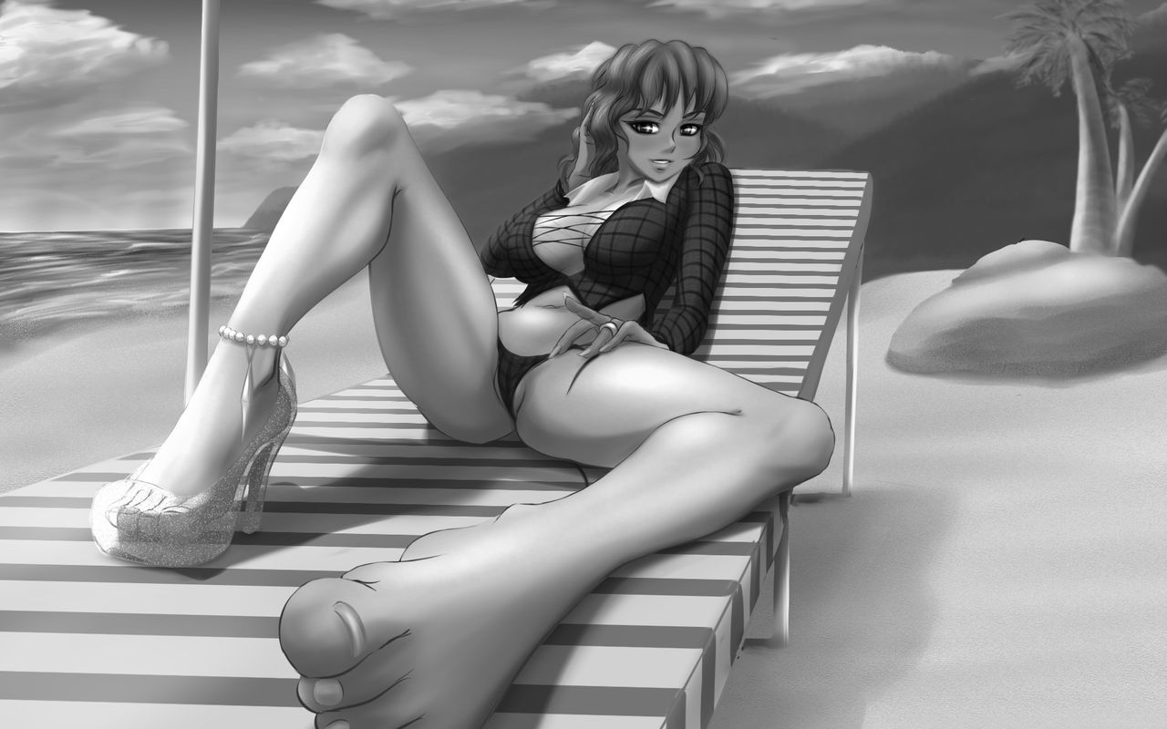Lewd Race Queen at the Beach page 8 full