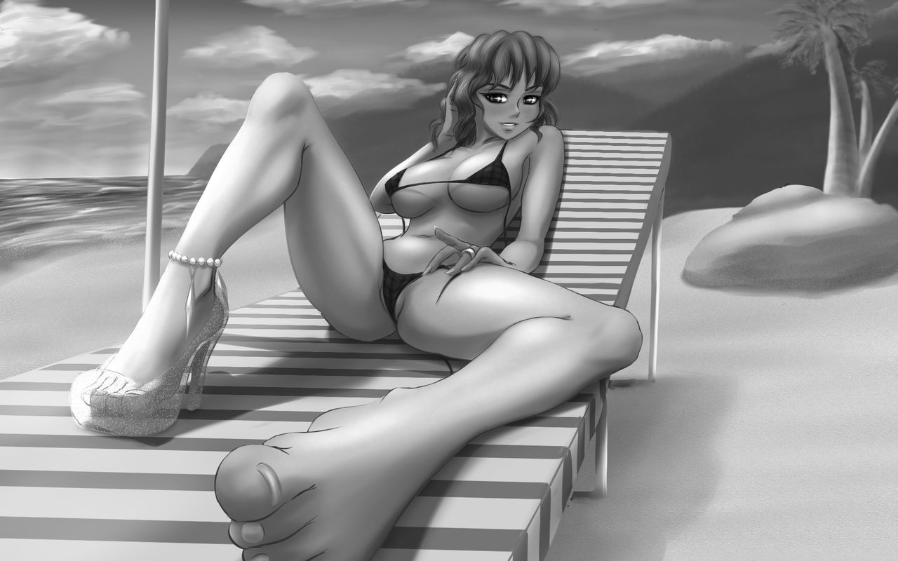 Lewd Race Queen at the Beach page 9 full