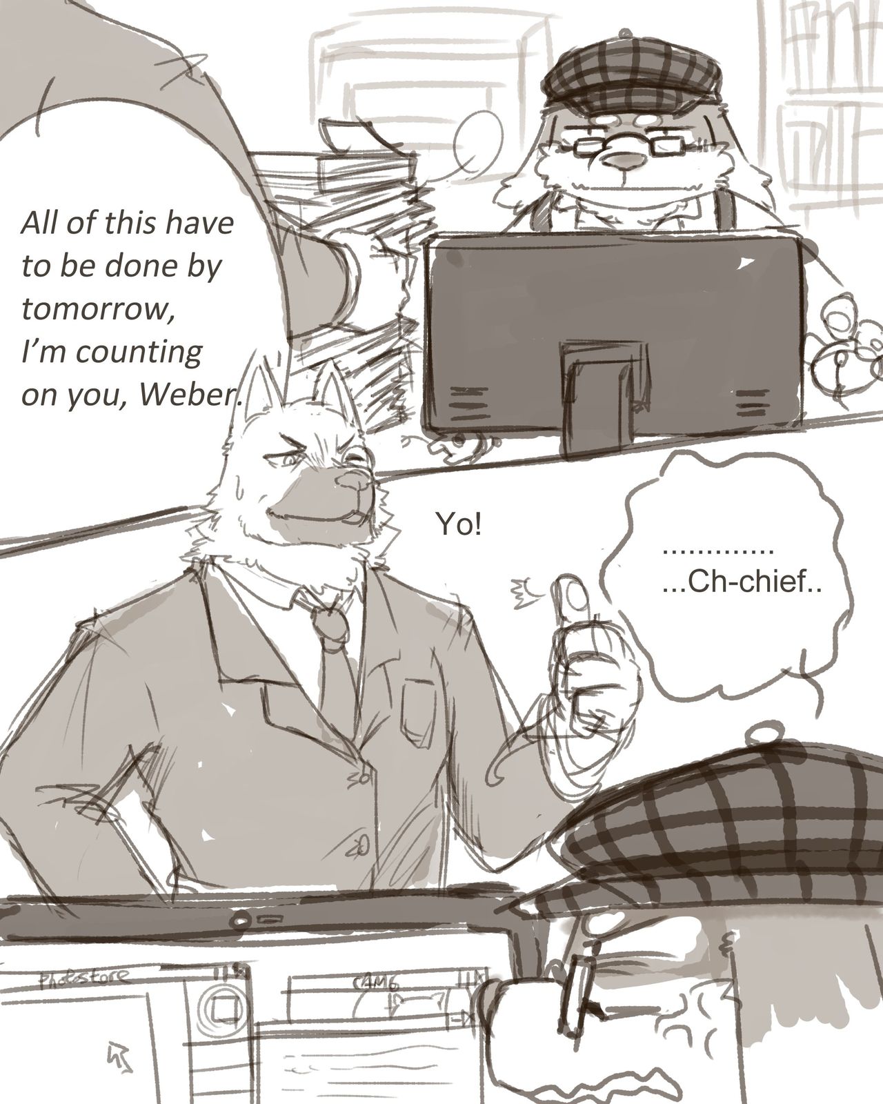 Night in the office page 1 full
