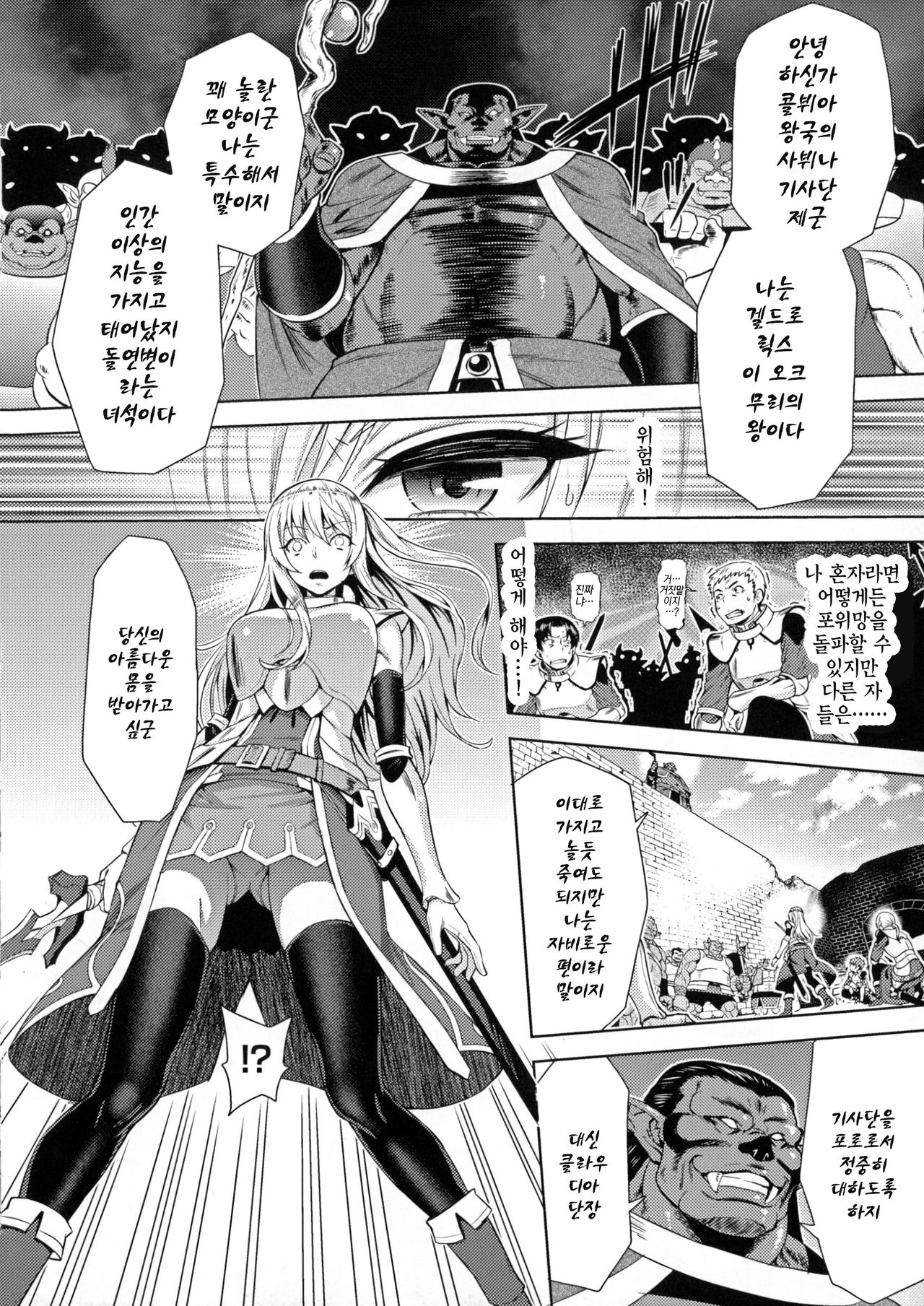 Erona ~Orc no Inmon ni Okasareta Onna Kishi no Matsuro~ | 에로나 오크의 음문에 침식당한 여기사의 결말 Ch. 1-5 page 9 full