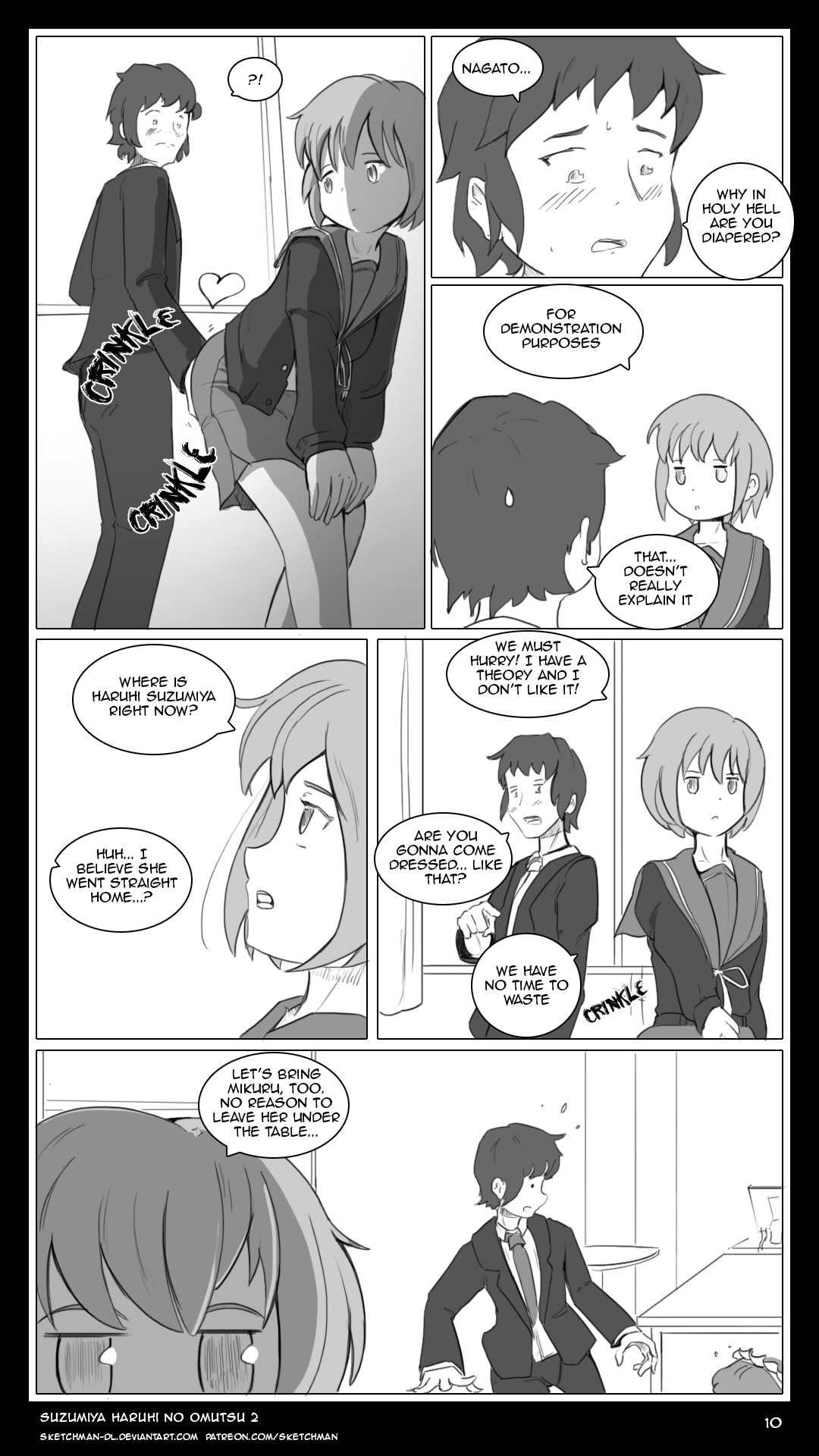 Suzumiya Haruhi no Omutsu 2 - The Diapers of Haruhi Suzumiya Part 2 page 10 full
